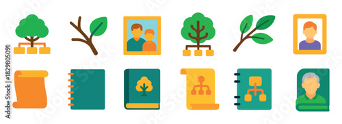 Family Tree Icon Set