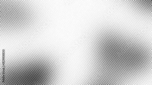 Abstract black and white gradient wave cartoon comic background animation with halftone dot texture