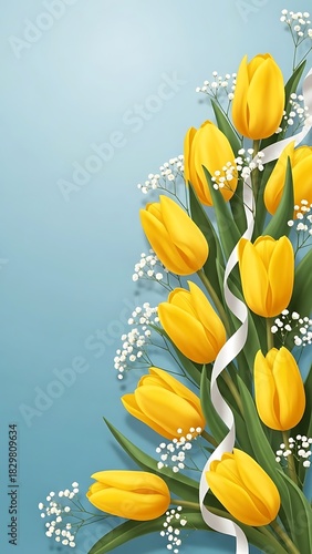 Spring Floral Bouquet Illustration