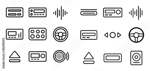 Minimalist Car CD Icons