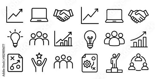 Minimalist Business Icons