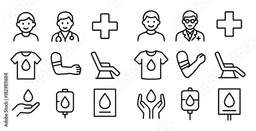 Blood Donation Icons