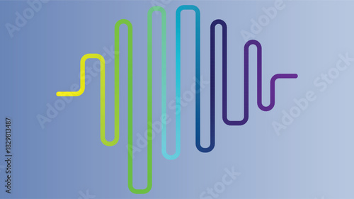 Vibrant audio spectrum display on black and white gradient background for music visuals or data analysis projects needing modern style.