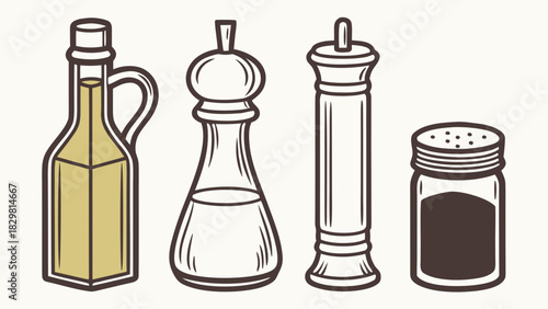 pack of gourmet condiment jars and spice bottles