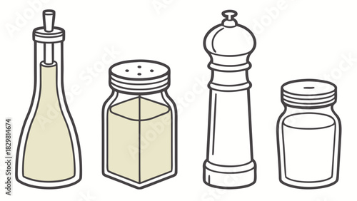 pack of gourmet condiment jars and spice bottles