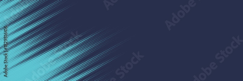 Abstract blue banner design vector, dynamic sporty horizontal background template for media promotion or web banner