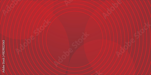 White circle geometric red abstract background. vector