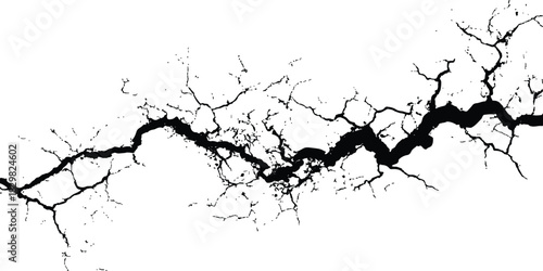 Lightning thunder overlay effect, white background. A lightning bolt crackling with energy, pulsing against a white backdrop. 