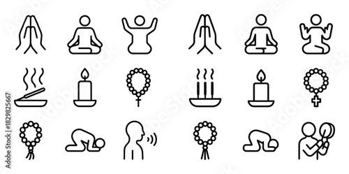 Spirituality Icon Set