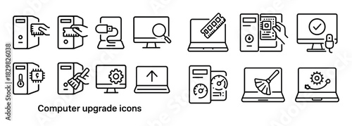 Computer Upgrade Icons
