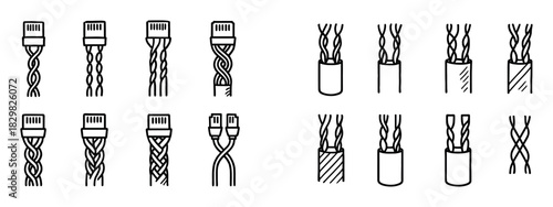 Twisted Pair Icons
