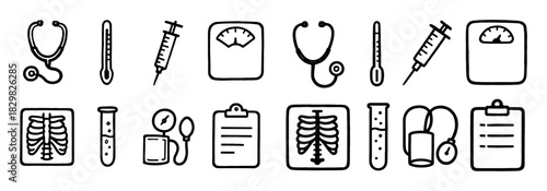 Medical Icons Grid