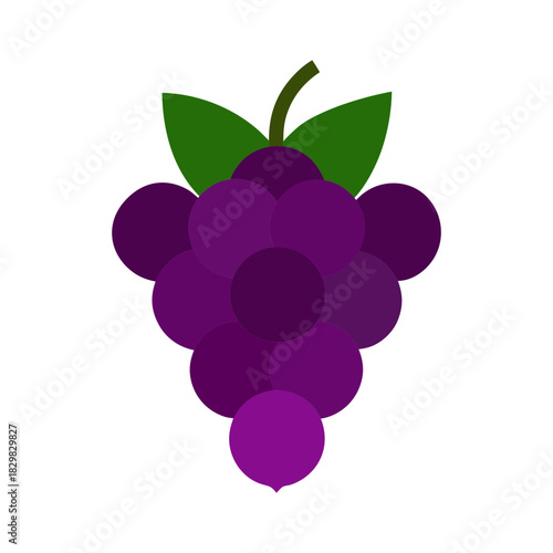 Stylized Grape Cluster Vector Design