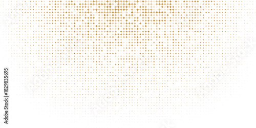 Gold falling down confetti background. Repeated golden dotted glitter pattern. Yellow, orange and golden dots wallpaper. Celebration Christmas, New Year or birthday party decoration backdrop. Vector