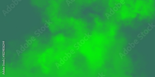 Abstract black background with green smokes. watercolor bright canvas stains marks cloud clouds sky water reflection aqua acrylic. Grungy dark canvas background.