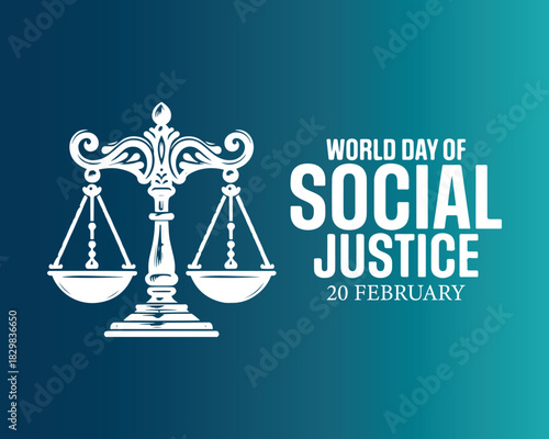 World day social justice vector image