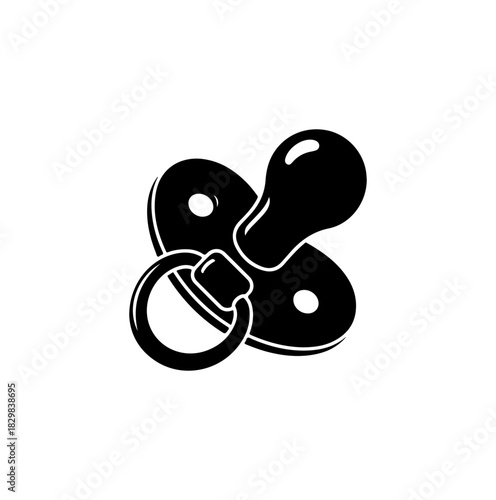 Classic baby pacifier icon symbolizing comfort, care, and early childhood development