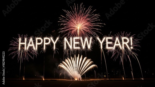 Fireworks display illuminating 