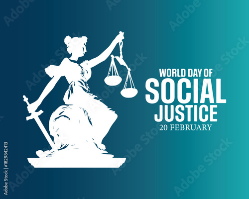 World day social justice vector image