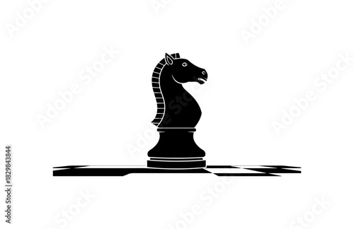 Strategic chess knight piece symbolizing leadership, competition, and winning strategies