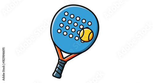 Racket Padel Tennis Sports Vector