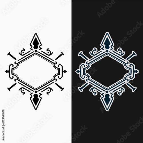 Retro vintage logo emblem, brand vintage, vector logo