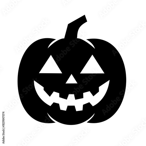 Halloween pumpkin silhouette