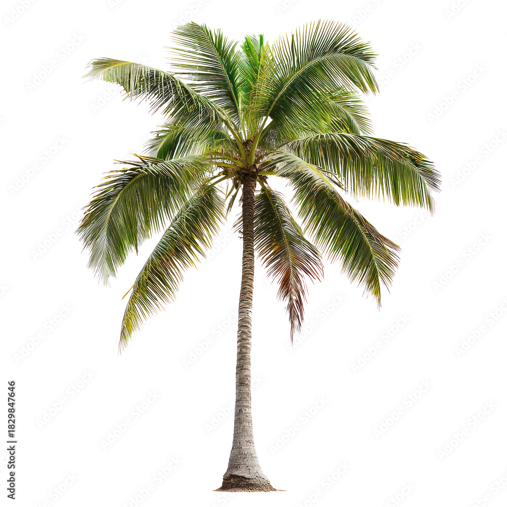 Fototapeta premium Coconut Tree isolate on transparent background
