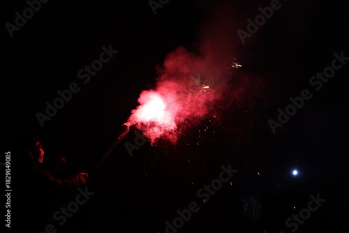 explosion of fire