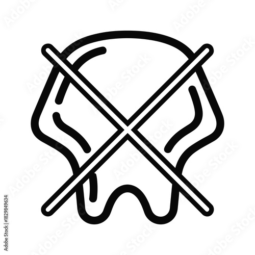 Do not wet clean laundry care symbol icon. fabric or garment washing prohibition sign