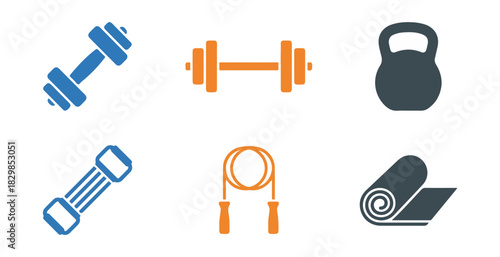 Healthy food and drinks icons set isolated on black background