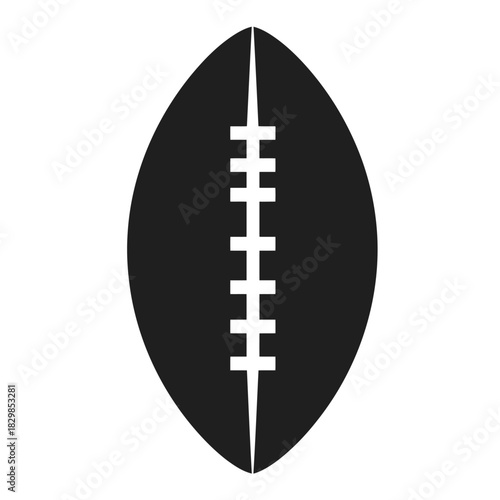 American football split by diagonal line concept of rivalry and competition