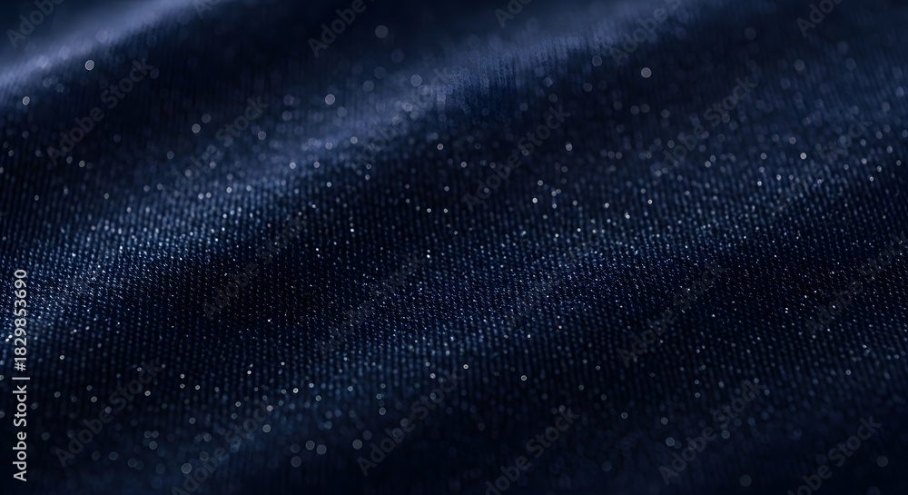 Fototapeta premium Deep blue space background with a dark, starry night sky and bright nebula and galaxy illustration