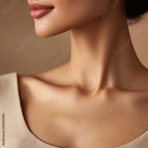 Wallpaper Mural 여성의 목선과 쇄골 클로즈업 뷰티 디테일 Torontodigital.ca
