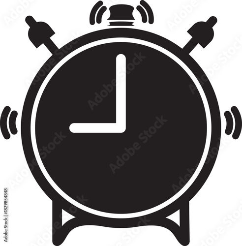 Alarm clock icon set. Alarm clock icon line style. alarm clock icon sign. clock icon set vector