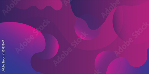 Liquid color background design. Purple elements with fluid gradient. Dynamic shapes composition. Vector illustration