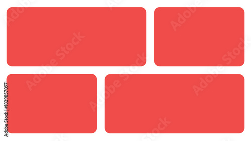 Modern abstract geometric pattern with vibrant color blocks and clean lines