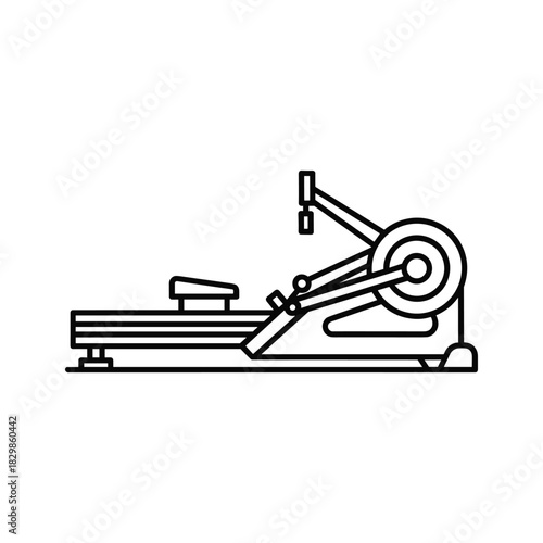 Rowing Machine Line Icon