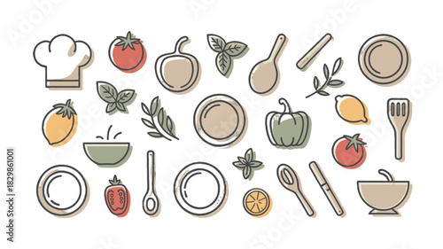 Culinary icons showcasing the joy of cooking.