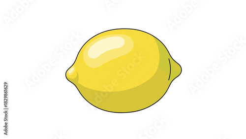 Vibrant lemon illustration highlighting freshness and citrus flavor