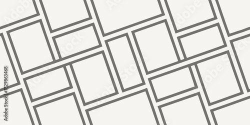 Simple Seamless Grid Pattern in Light Beige and Gray – Minimalist Modern Vector Background for Interior Design, Wallpaper, Fabric, Packaging, and Clean Contemporary Surfaces