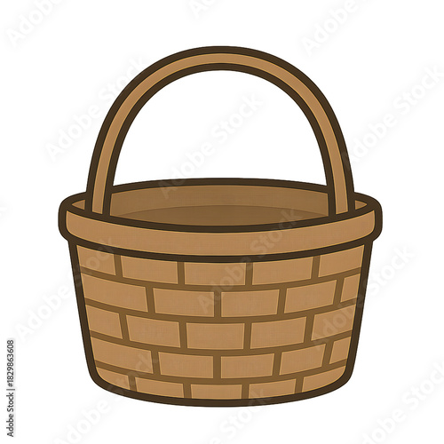 empty wicker basket