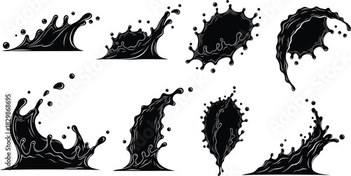 Black and white illustration featuring various styles of lighthouse designs