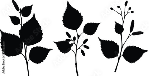 A collection of black silhouette rocket ship icons in various designs