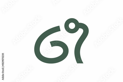 Letter G Frog Logo 