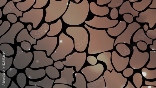 Abstract Organic Mosaic Background Loop