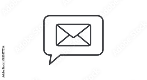 Get your message across with this simple and clean email icon perfect for modern websites and communication tools guaranteed to grab attention, Generative AI.