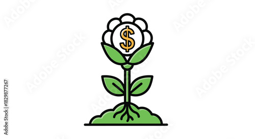 Watch Your Investments Flourish with our Money Flower a Symbol of Financial Growth and Prosperity for Your Business and Future Success Today, Generative AI.