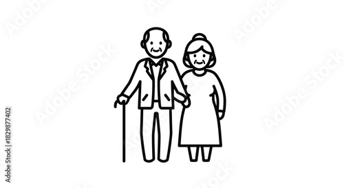 Charming senior couple holding hands a symbol of enduring love and companionship perfect for family lifestyle and aging well campaigns, Generative AI.