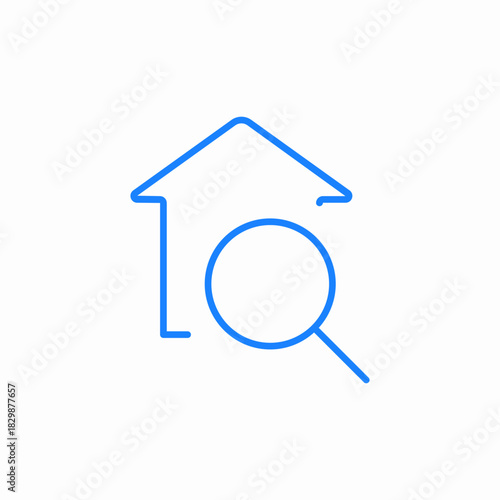 house inspection icon sign vector